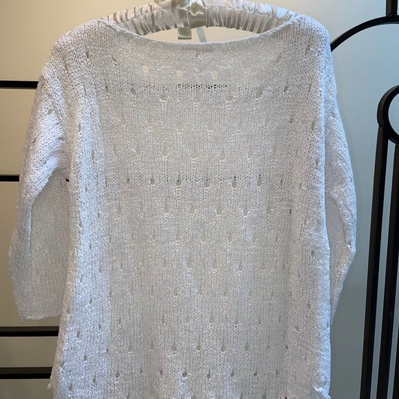 White Holey Sweater - Picture 2 of 2
